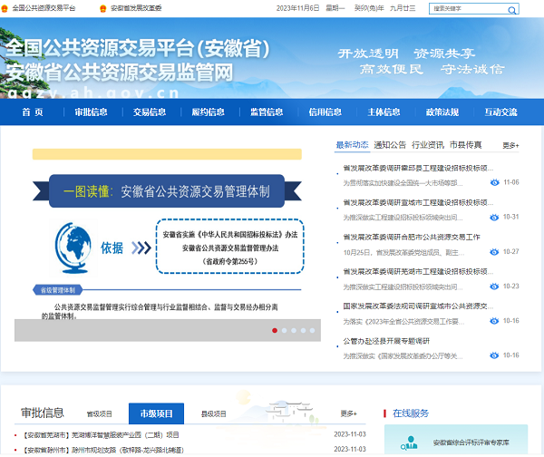 安徽省公共资源交易监管网